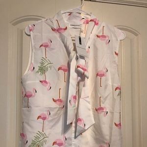 Flamingo Sleeveless blouse